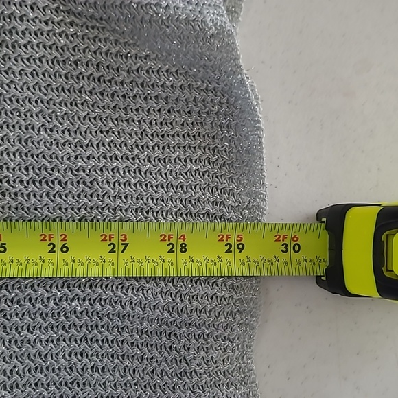 💥3for$12💥 VINTAGE Worthington women's silver sweater tunic size 3X - Picture 8 of 9